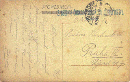 1. prapor československého námořnictva – Polní pošta 1919 1. prapor československého námořnictva – Polní pošta 1919
