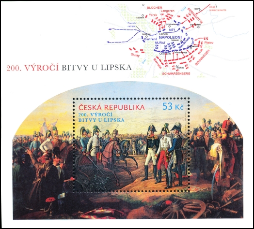 200. výročí bitvy u Lipska - aršík 200. výročí bitvy u Lipska - aršík