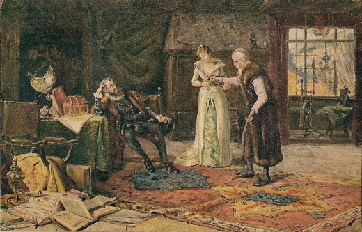 Rudolf II. u svého archiváře Strady Rudolf II. u svého archiváře Strady