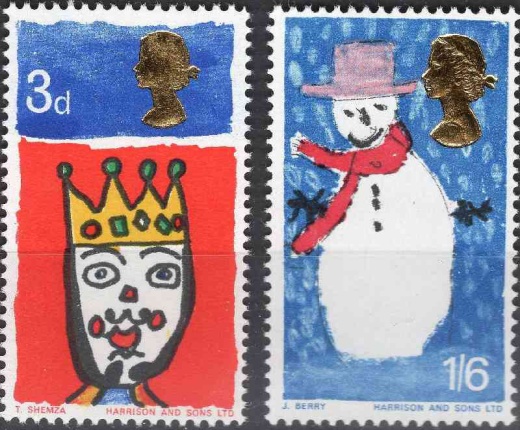 50 let britských vánočních známek 50 let britských vánočních známek
