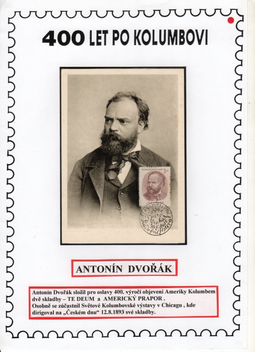 Antonín Dvořák, Kryštof Kolumbus a Nový svět (část 1). Antonín Dvořák, Kryštof Kolumbus a Nový svět (část 1).