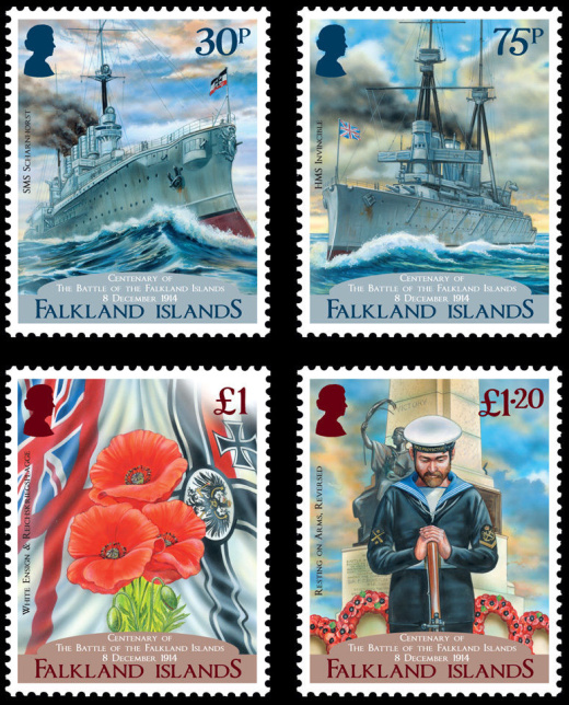 Bitva u Falklandských ostrovů - 1914 Bitva u Falklandských ostrovů - 1914