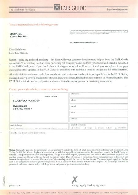 Důležité sdělení pořadatele veletrhu Sběratel Důležité sdělení pořadatele veletrhu Sběratel