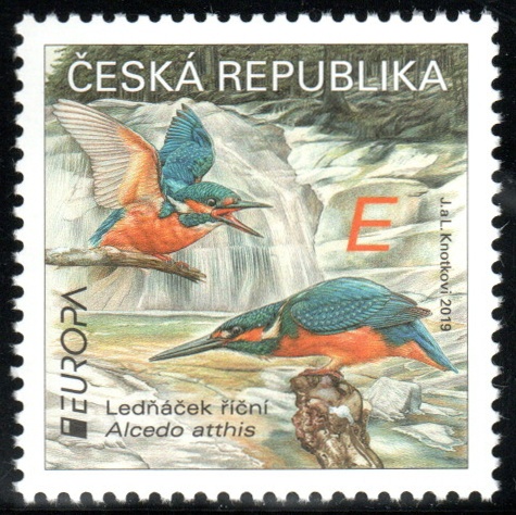 EUROPA - Národní ptáci – Ledňáček říční EUROPA - Národní ptáci – Ledňáček říční