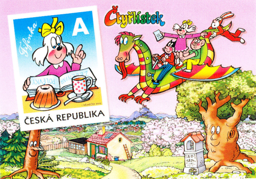 FIFINKA - pohlednice s natištěnou známkou FIFINKA - pohlednice s natištěnou známkou