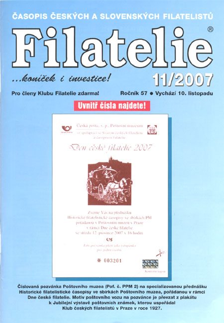 Filatelie 11/2007 Filatelie 11/2007