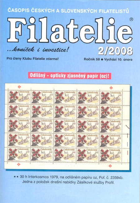 Filatelie 2/2008 Filatelie 2/2008
