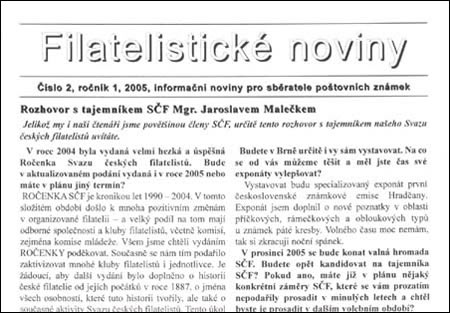 Filatelistické noviny 2/2005 Filatelistické noviny 2/2005