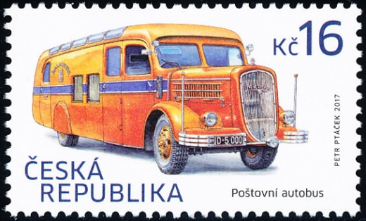 Historické dopravní prostředky - poštovní autobus Historické dopravní prostředky - poštovní autobus
