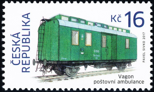 Historické dopravní prostředky - vagón poštovní ambulance Historické dopravní prostředky - vagón poštovní ambulance