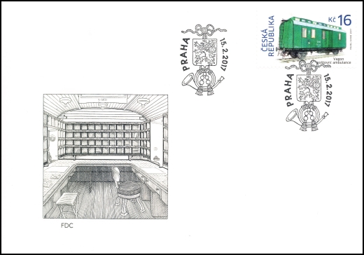 Historické dopravní prostředky - vagón poštovní ambulance Historické dopravní prostředky - vagón poštovní ambulance