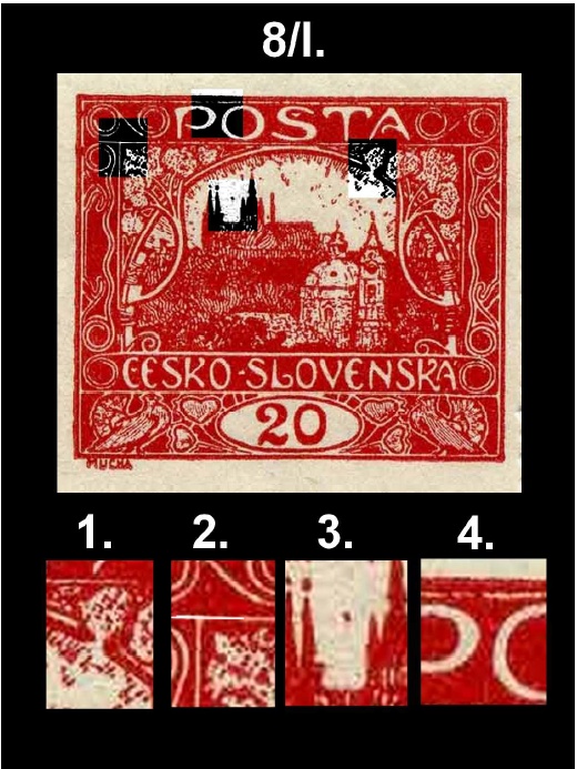Hradčany 20 hal. karmínová 8/II Hradčany 20 hal. karmínová 8/II