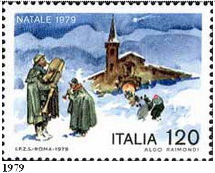 Italské vánoční známky 1970 – 2005 Italské vánoční známky 1970 – 2005