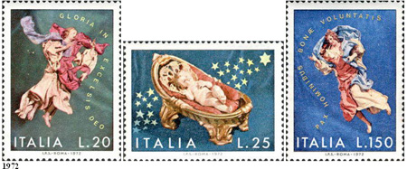Italské vánoční známky 1970 – 2005 Italské vánoční známky 1970 – 2005