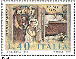 Italské vánoční známky 1970 – 2005 Italské vánoční známky 1970 – 2005