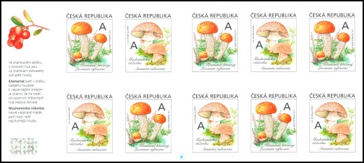 Jedlé houby - známkový sešitek Jedlé houby - známkový sešitek