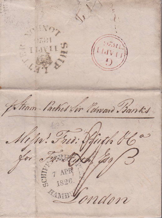 Lodní poštou z Hamburku do Londýna v roce 1826 Lodní poštou z Hamburku do Londýna v roce 1826