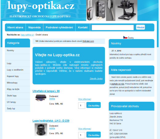 Lupy-optika.cz - internetový obchod na lupy a optiku Lupy-optika.cz - internetový obchod na lupy a optiku