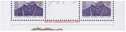Meranie zúbkovania (perforácie) poštových známok Meranie zúbkovania (perforácie) poštových známok
