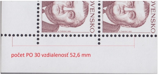 Meranie zúbkovania (perforácie) poštových známok Meranie zúbkovania (perforácie) poštových známok
