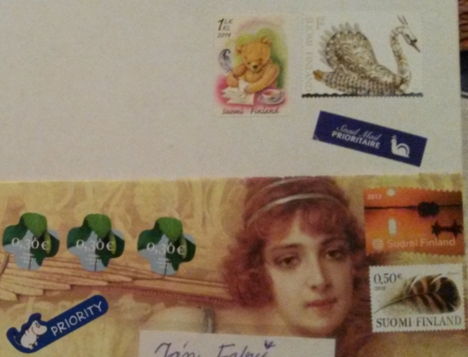 Niekoľko zaujímavostí na zásielkach z Fínska Niekoľko zaujímavostí na zásielkach z Fínska