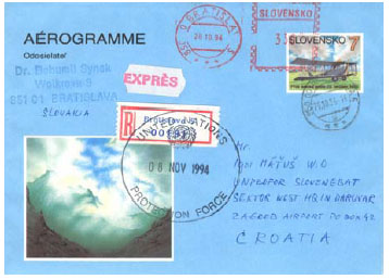 O prvom slovenskom aerograme III. O prvom slovenskom aerograme III.