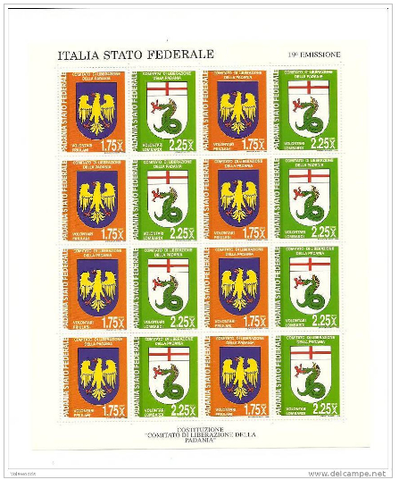 Padania a Italia Stato Federale Padania a Italia Stato Federale