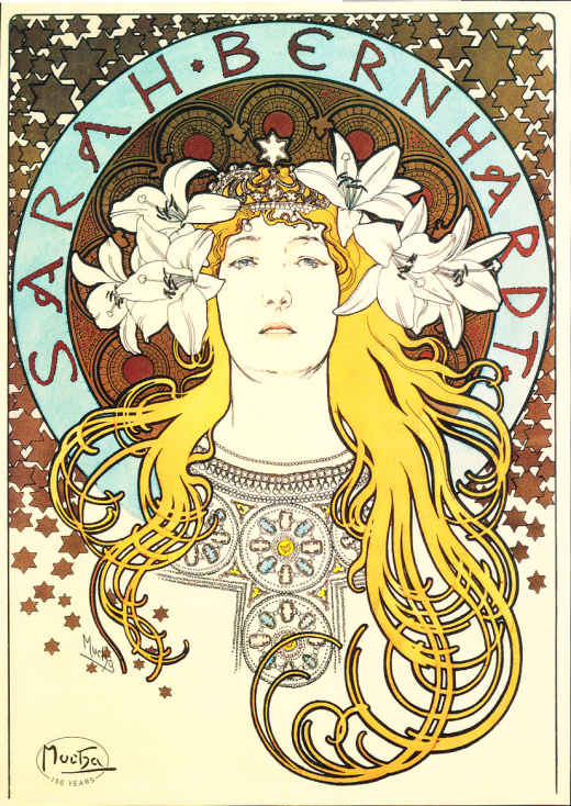 Pohlednice s natištěnou písmenovou známkou Z - Alfons Mucha - 150 let Pohlednice s natištěnou písmenovou známkou Z - Alfons Mucha - 150 let