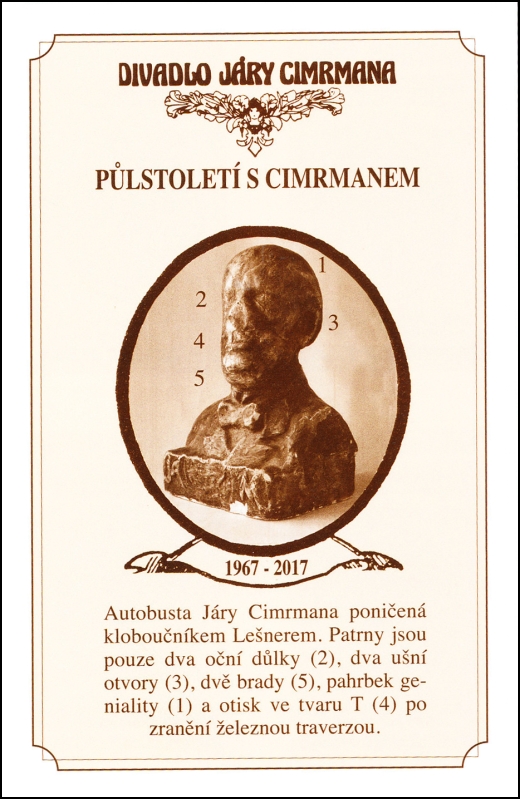 Půlstoletí s Cimrmanem - známkový sešitek Jára Cimrman Půlstoletí s Cimrmanem - známkový sešitek Jára Cimrman