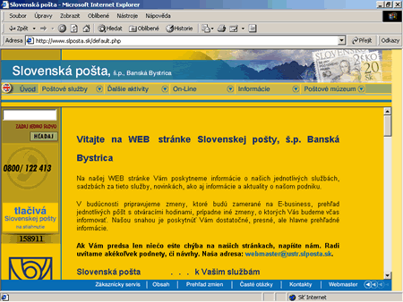Slovenská filatelie a internet IV. Slovenská filatelie a internet IV.