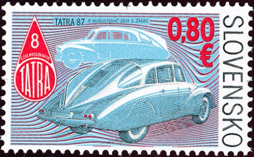Technické pamiatky: Historické vozidlá – aerodynamická Tatra 87 Technické pamiatky: Historické vozidlá – aerodynamická Tatra 87