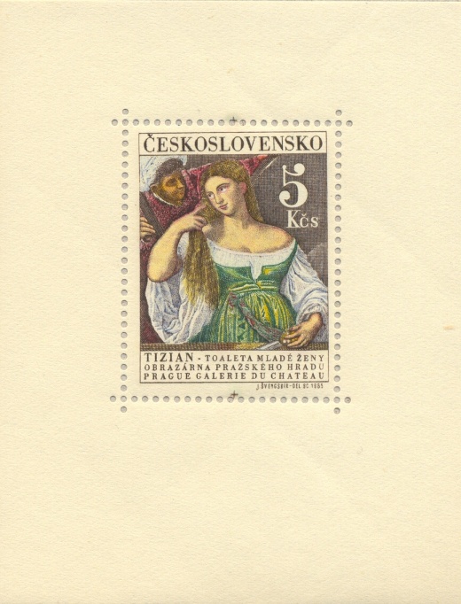 Tizianova toaleta mladé ženy - Československo Pofis č.A1466 Tizianova toaleta mladé ženy - Československo Pofis č.A1466