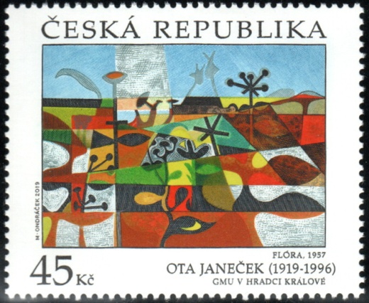 Umělecká díla na známkách - Ota Janeček Umělecká díla na známkách - Ota Janeček
