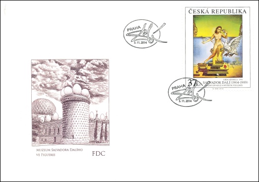 Umělecká díla na známkách: Salvador Dalí (1904 – 1989) Umělecká díla na známkách: Salvador Dalí (1904 – 1989)