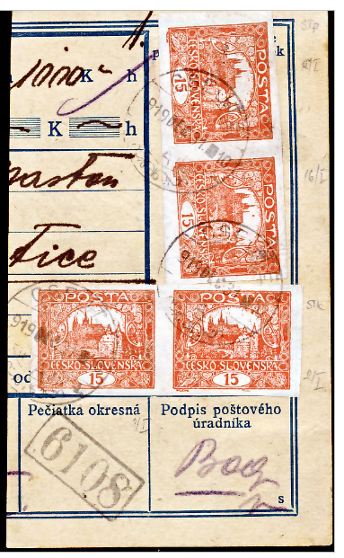 Ústrižok poštovej peňažnej poukážky vyfrankovaný 8x Pofis 7 a otázky okolo neho Ústrižok poštovej peňažnej poukážky vyfrankovaný 8x Pofis 7 a otázky okolo neho