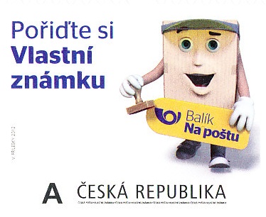Vlastní známka A - vzor (orientace známky na šířku) Vlastní známka A - vzor (orientace známky na šířku)
