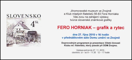 Výstava Fero Horniak - grafik a rytec Výstava Fero Horniak - grafik a rytec