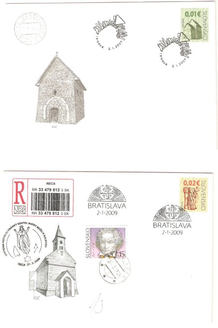 Zaujímavosť (nových) slovenských FDC Zaujímavosť (nových) slovenských FDC