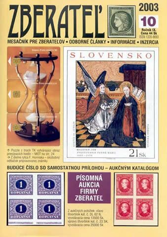 Zberateľ číslo 10/2003 Zberateľ číslo 10/2003