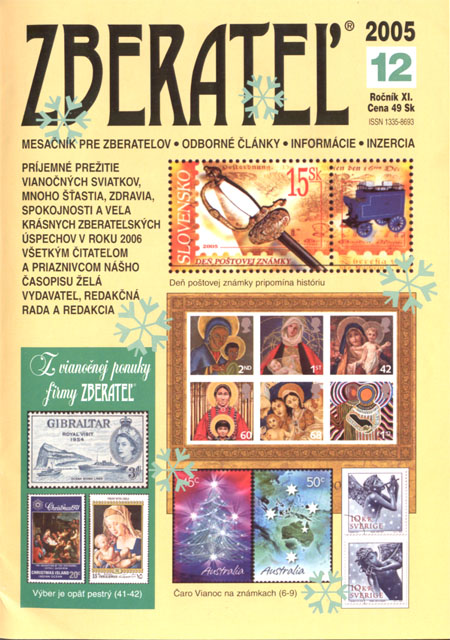 Zberateľ číslo 12/2005 Zberateľ číslo 12/2005