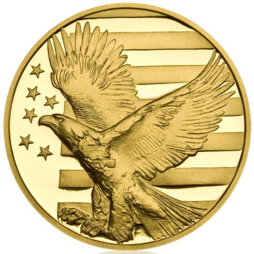 Zlatá uncová medaile Abraham Lincoln proof Zlatá uncová medaile Abraham Lincoln proof