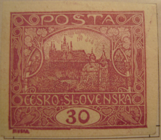Známka za 4 tisíce Kč Známka za 4 tisíce Kč