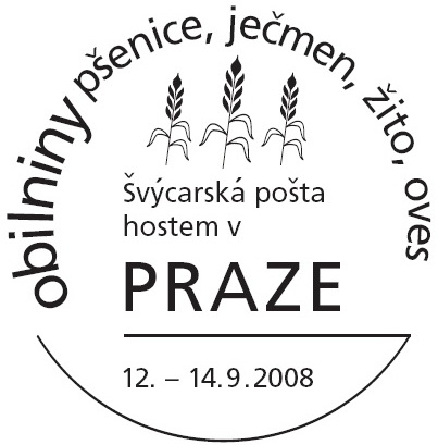 Tradiční razítko pošty Švýcarska k veletrhu Sběratel Tradiční razítko pošty Švýcarska k veletrhu Sběratel