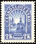 1. výročí Slovenského národního povstání - 2 K modrá