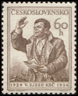 25. výročí V. sjezdu KSČ - K. Gottwald při projevu
