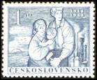 30. výročí vzniku Československé republiky - 1,50 Kčs modrá