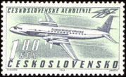 40. výročí Československých aerolinií - letadlo IL-18