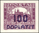 Doplatní - výpotřební vydání (Hradčany) - 100/1000 h fialová