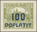 Doplatní - výpotřební vydání (Hradčany) - 100/80 h olivová