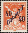 Doplatní - výpotřební vydání (Osvobozená republika) - 40/185 h oranžová